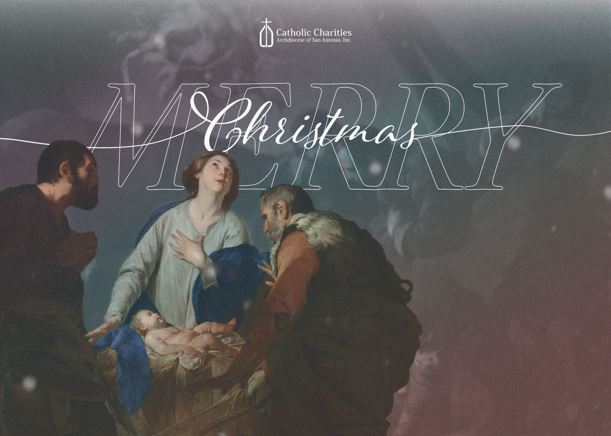 Merry Christmas holiday card design